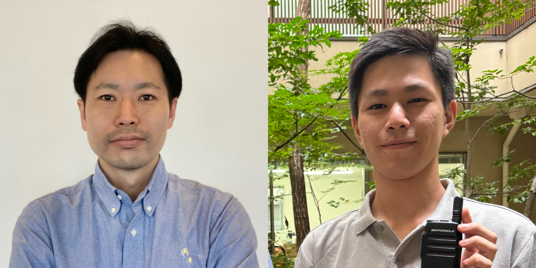 株式会社オンザウェイ 執行役員 照屋直亮さん（左）、レンタルコラボレーションマーケティング所属 山本航太さん（右）