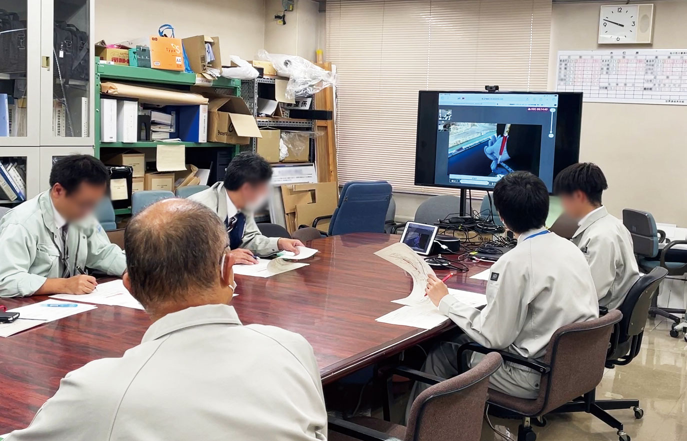 現場に行かず遠隔値から検査